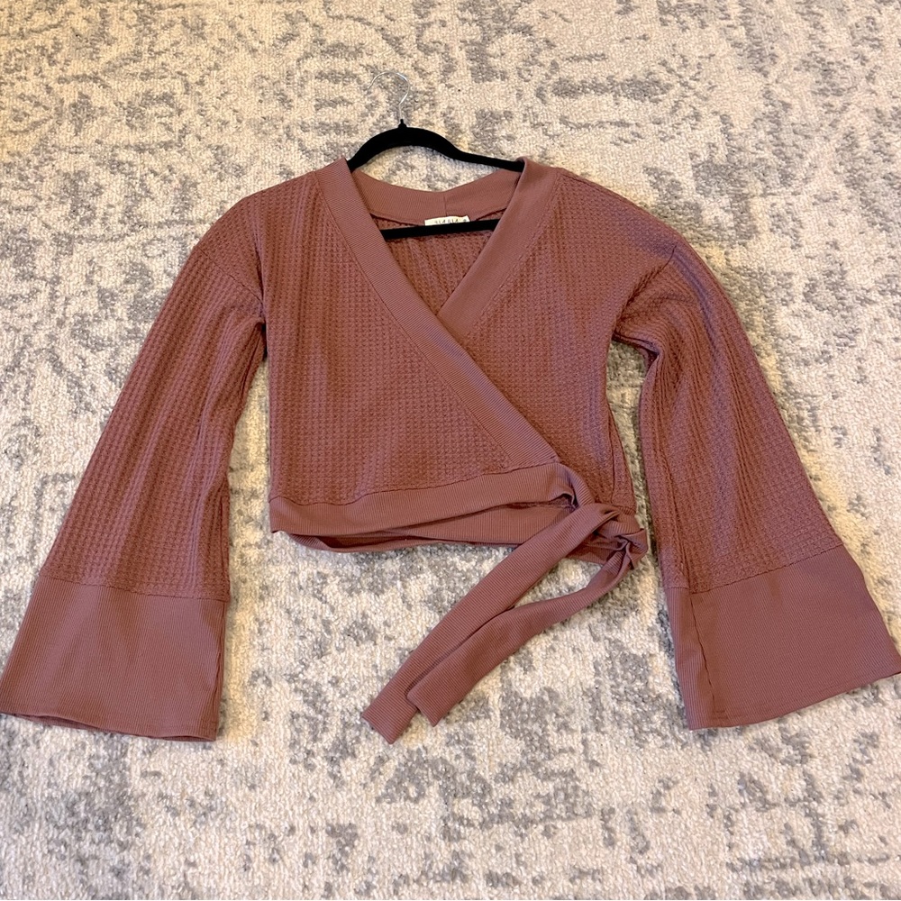 ILLA ILLA Mauve Wrap Crop Top